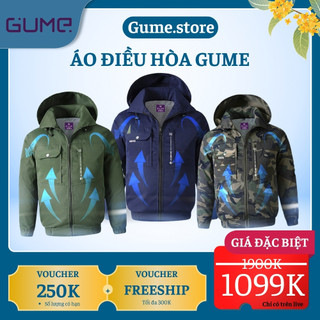 Áo Điều Hòa GUME ACG26 Độ Bền Cao, Pin Dung Lượng Lớn 12-18 Tiếng, Thiết Kế Quạt 5 Cánh Làm Mát Hiệu Quả Hơn