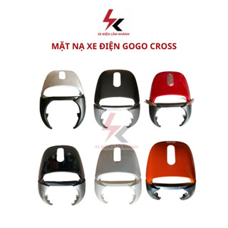 Mặt nạ trước xe điện Gogo Coss đời mới, ốp mặt trước xe điện Gogo Cross ( Bộ ốp mặt liền yếm dưới)
