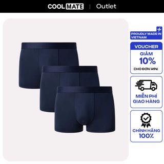 [Mua 2 giảm 10%] Combo 3 Quần lót nam Trunk Excool Microfiber Seamless- Outlet Không đổi trả