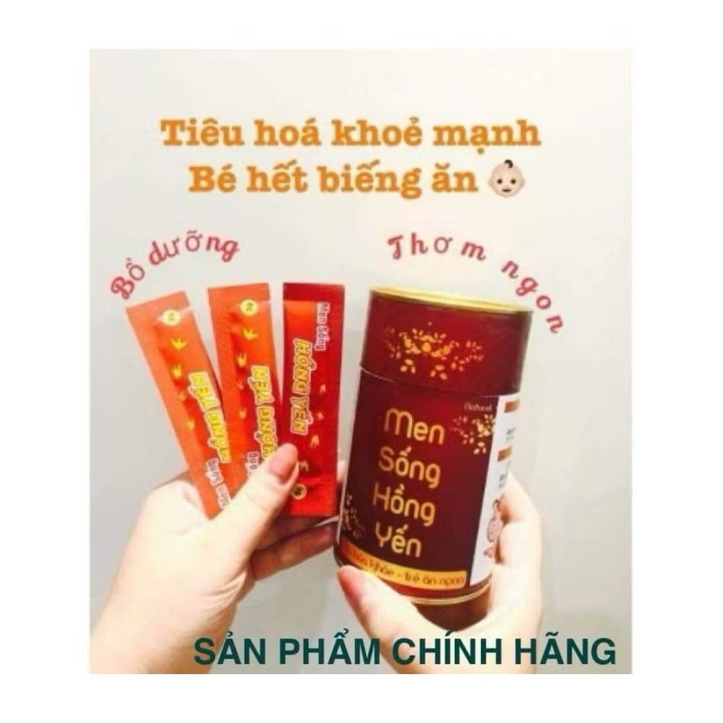 Men sống hồng yến Cầu Bình An hộp 20 ống
