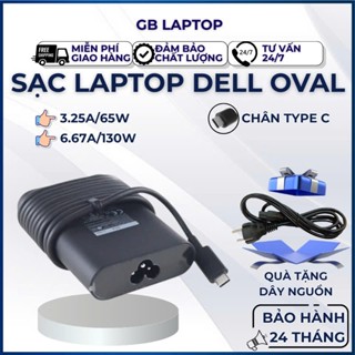 Sạc Laptop Dell Type C Oval 19.5v 3.25A/4.62A/6.67A 65WH/90W/130W - BẢO HÀNH 12 THÁNG