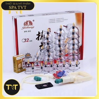 Bộ giác hơi 32 cốc thường & Hút Máy, Hút Tay 24 cốc Cao Cấp, BỘ GIÁC HƠI HÚT CHÂN KHÔNG