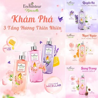  Sữa tắm dưỡng da thiên nhiên Enchanteur Naturelle 510g tặng 1 túi sữa tắm naturelle 200g - KOL 