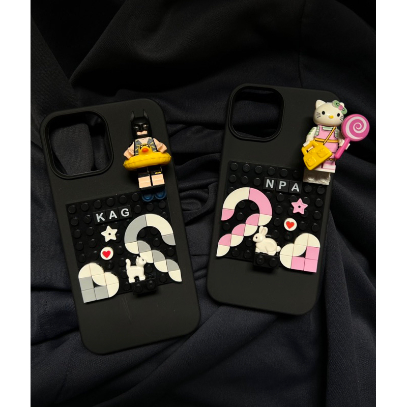 LEGO PHONE CASE - ỐP ĐIỆN THOẠI COUPLE LEGO NHÂN VẬT HELLO KITTY & BATMAN