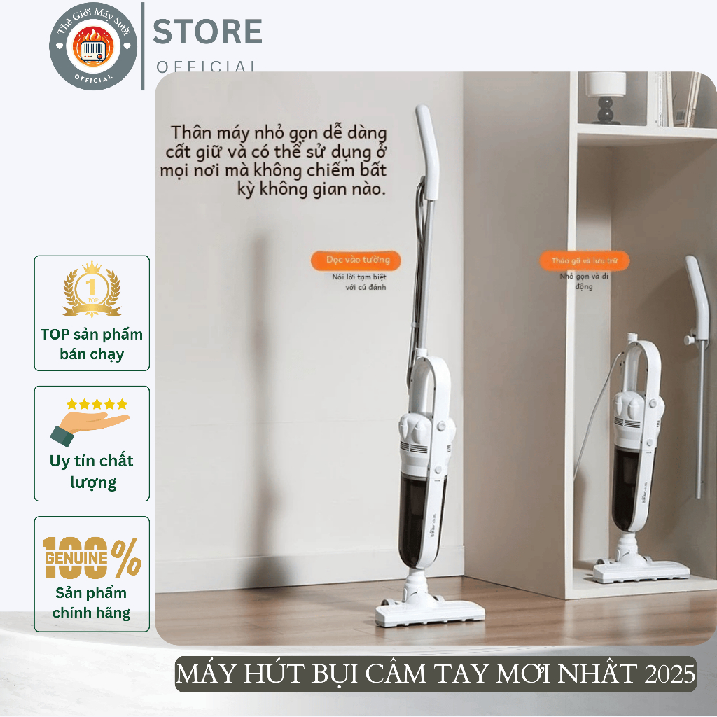 Máy hút bụi Bear XCQ-H04H6 bản cao cấp có lưới lọc HEPA