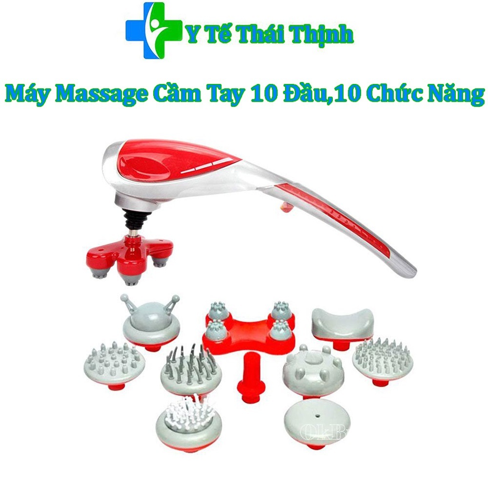 Máy Massage Cầm Tay 10 Đầu,10 Chức Năng