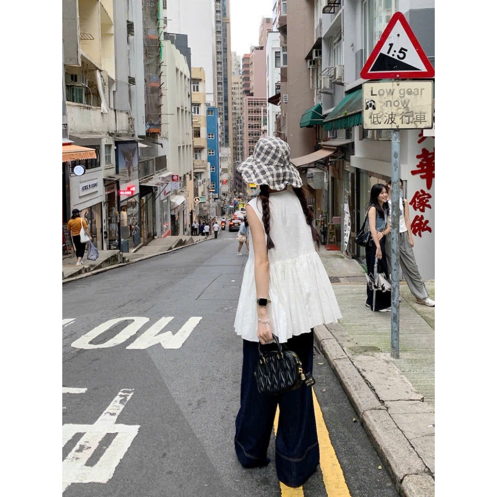 Áo sơ mi dáng dài babydoll xếp ly Yummy họa tiết hoa, Áo kiểu sát nách đáng yêu S27 | BigBuy360 - bigbuy360.vn