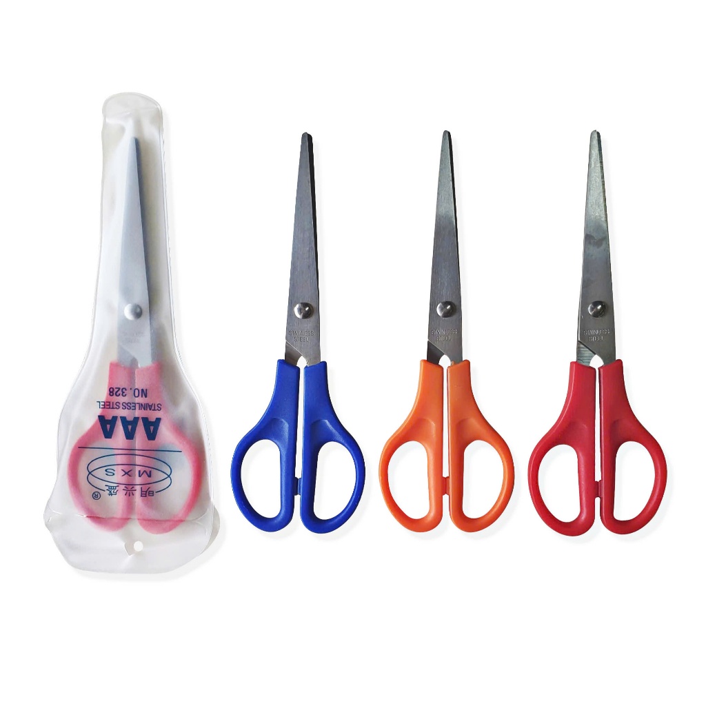 [MUA SỈ GIẢM 10%] Kéo cắt giấy cán nhựa No.AAA328 dành cho học sinh, văn phòng (1 Cây)