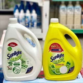 Nước Rửa Chén Bát Sunlight Can 3,5kg Can Vàng/Trắng