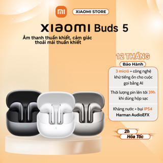  Tai Nghe Bluetooth Xiaomi Buds 5 Khử Tiếng Ồn Chủ Động - Âm thanh Harman chuyên nghiệp - Chính Hãng 