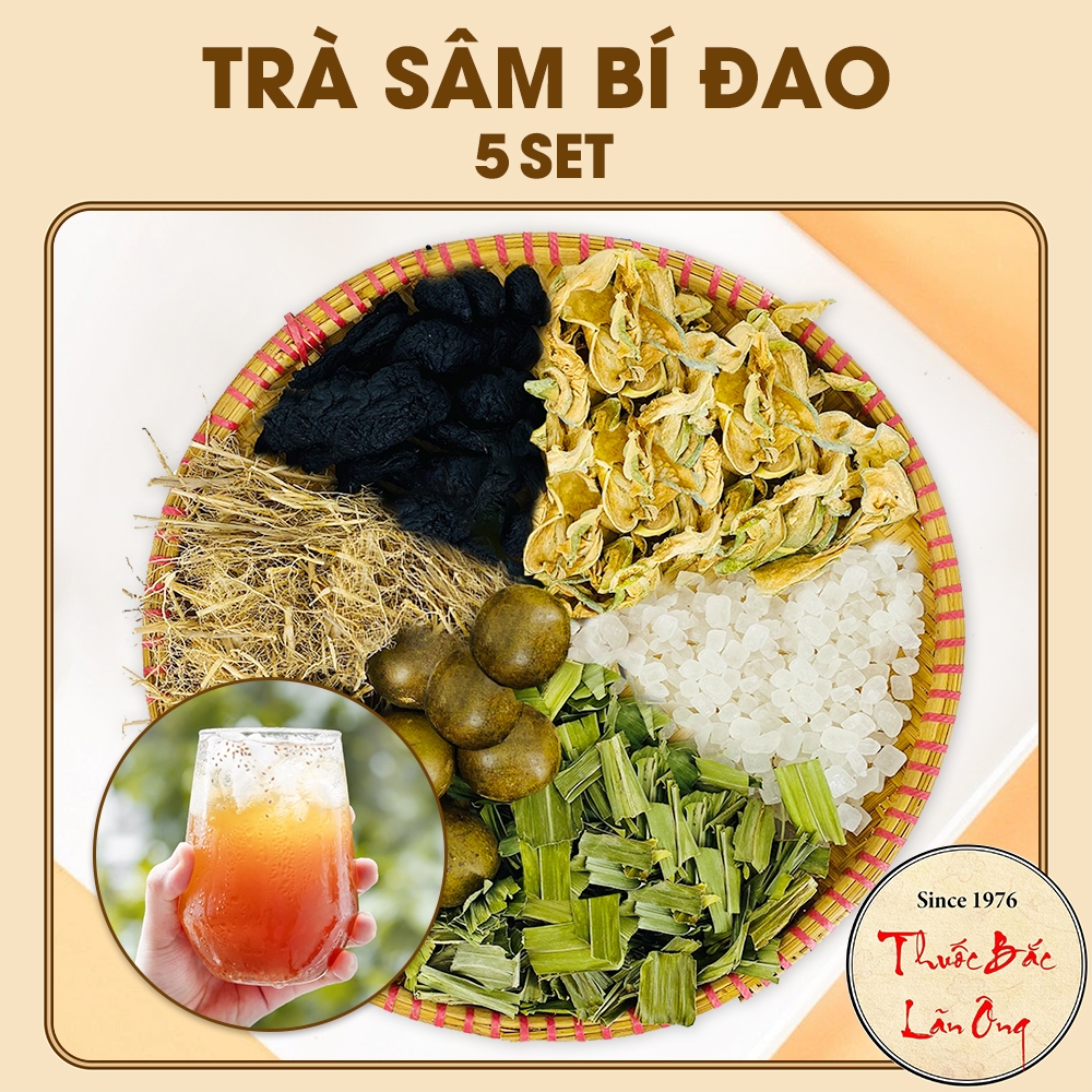 5 Set sâm bí đao set nấu 7-10lít và tổng hợp các set trà sâm thanh nhiệt, thích hợp cho cả gia đình