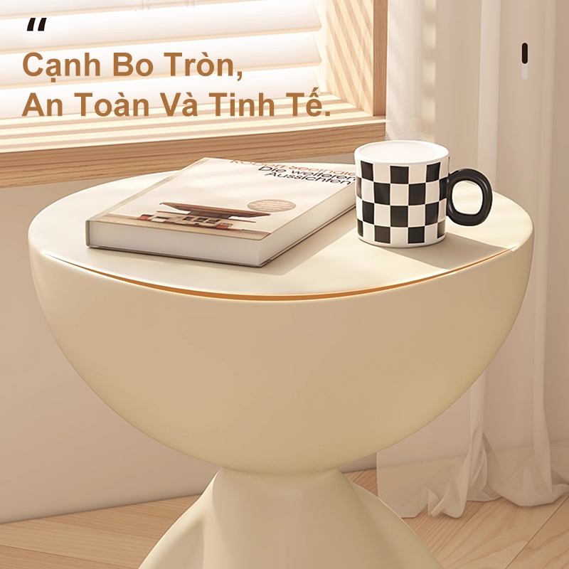 IB Bàn phụ phòng khách Bàn cà phê Bàn nhỏ ban công Chất liệu PP bền bỉ Chống trầy xước Nhiều màu sắc | BigBuy360 - bigbuy360.vn