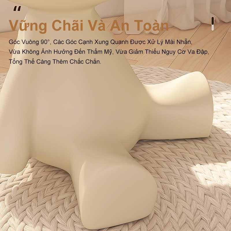 IB Bàn phụ phòng khách Bàn cà phê Bàn nhỏ ban công Chất liệu PP bền bỉ Chống trầy xước Nhiều màu sắc | BigBuy360 - bigbuy360.vn