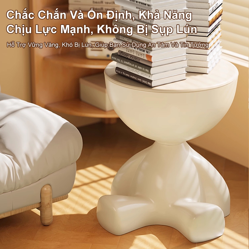 IB Bàn phụ phòng khách Bàn cà phê Bàn nhỏ ban công Chất liệu PP bền bỉ Chống trầy xước Nhiều màu sắc | BigBuy360 - bigbuy360.vn