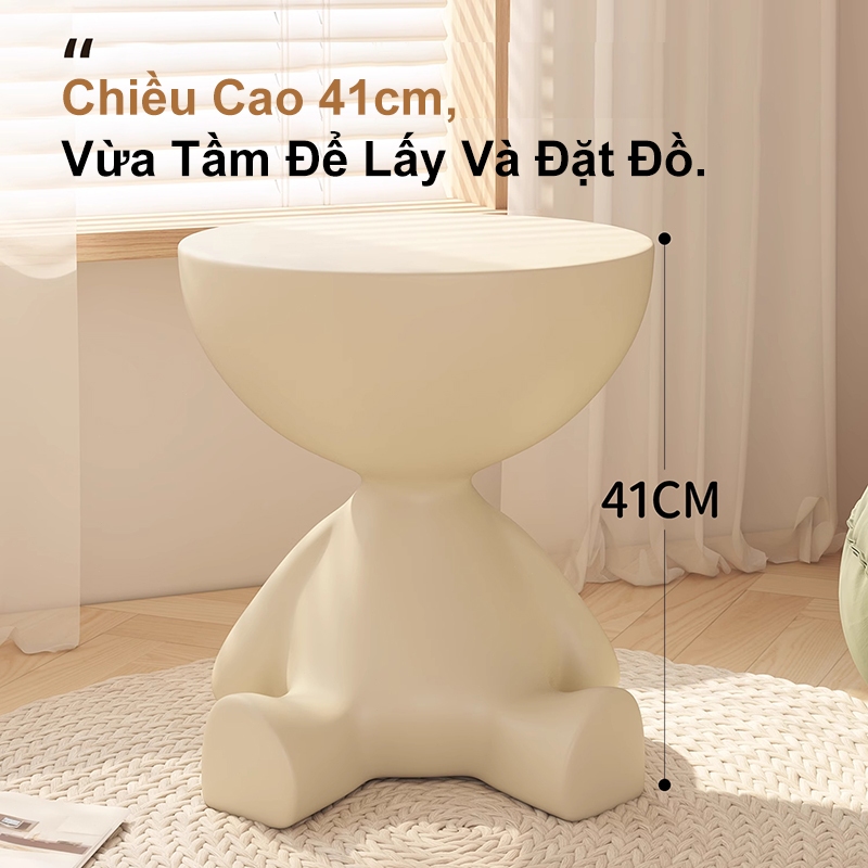 IB Bàn phụ phòng khách Bàn cà phê Bàn nhỏ ban công Chất liệu PP bền bỉ Chống trầy xước Nhiều màu sắc | BigBuy360 - bigbuy360.vn