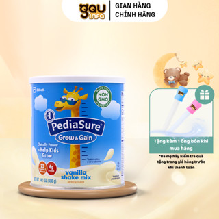 Sữa bột Pediasure Vanilla Grow&Gain 400g Mỹ bổ sung dinh dưỡng cho bé từ 2 tuổi Gauinfa
