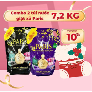  Combo 2 túi nước giặt Paris 7,2kg  túi 3,6kg  