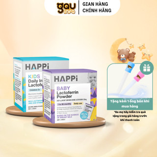 Bột Dinh Dưỡng HAPPi Lactoferrin Baby Úc Tăng Đề Kháng Cho Bé 1M-36M (Hộp 28 Gói x1g) - GAUINFA