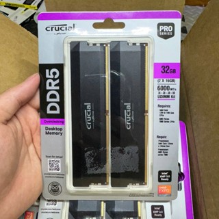  Ram DDR5 Crucial Pro 32GB 16*2 buss 6000 6400 XMP EXPO nhập khẩu chính hãng 