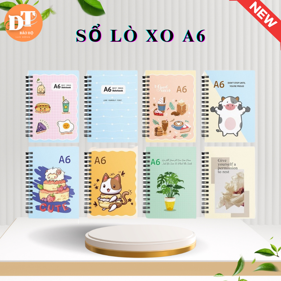 (COMBO 2) Sổ Lò Xo Minh Châu A6 Dày/Mỏng chất lượng giá sỉ