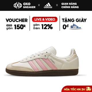 Giày Adidas Samba Chính Hãng dành cho nữ,  Adidas Samba OG Cloud White Wonder Quartz - IH2751, Fullbox OXO FASHION