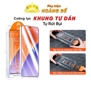  Kính cường lực iPhone khung tự dán iP 11promax 11 15promax 14 pro max 16Pro 12Promax 13 Pro 12 Pro 14Plus 8Plus 