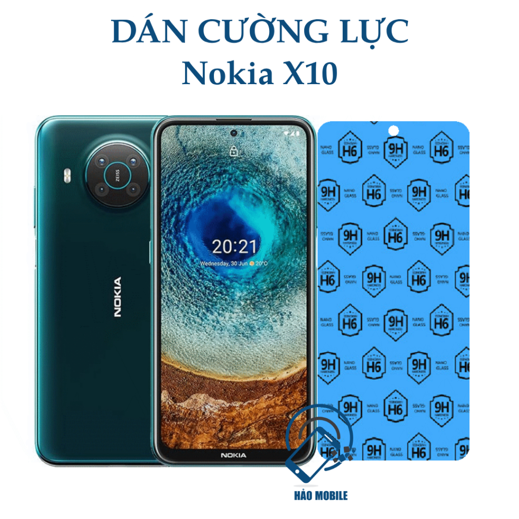 Dán cường lực dẻo nano Nokia X10 ( trong suốt, sử dụng được vân tay siêu âm trong màn hình )