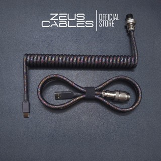 [DOUBLE SLEEVED] Dây Cáp Custom Type C Dạng Xoắn Coiled Cable Cho Bàn Phím Cơ Kết Nối Máy Tính | Zeus Cables