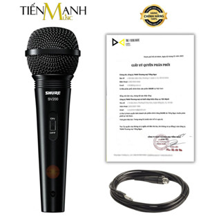 [Chính Hãng] Mic Shure SV200 Có Dây Cầm Tay Vocal Microphone Karaoke Micro SV200-Q-X