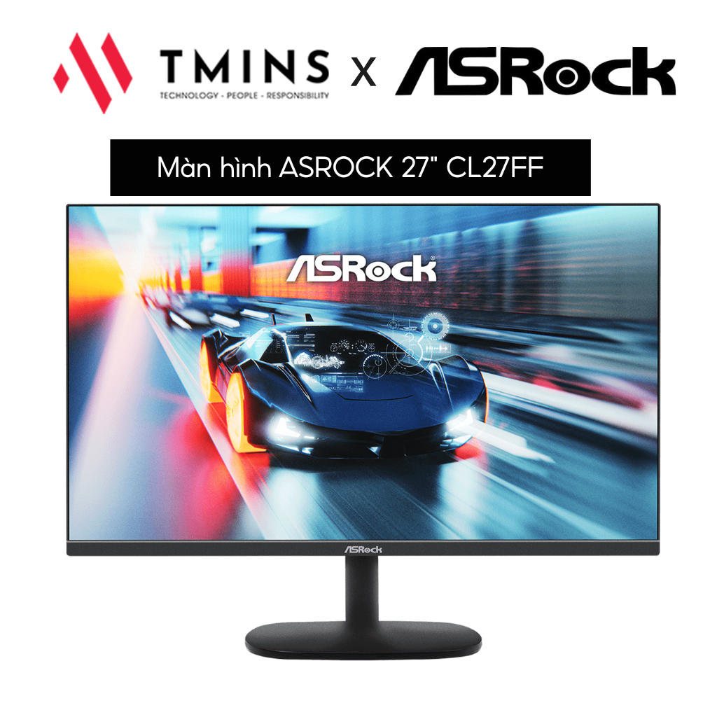 Màn hình 27 Inch ASROCK CL27FF | 27, Full HD, IPS, 100Hz, 1ms - Hàng chính hãng