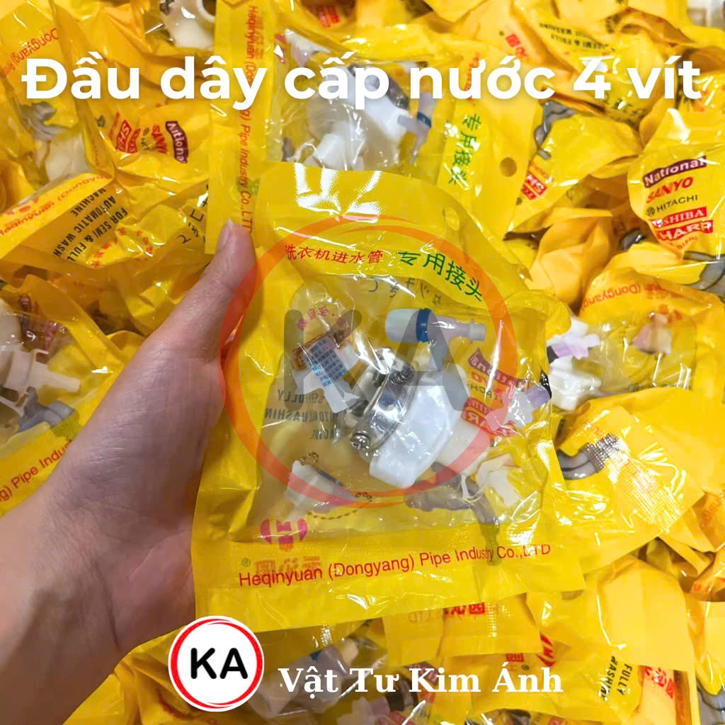 [Mã ELHA22 giảm 5% đơn 300K] Đầu nối dây cấp nước máy giặt ( Đầu 4 vít )