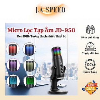  Micro Để Bàn JD-950 RGB USB Mic Thu Âm Chuyên Nghiệp Cho Podcasts,Streaming,Karaoke Tương thích Nhiều Thiết Bị JA SPEED 