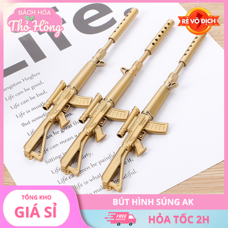 3 Bút Nước Mực Đen Súng Ak