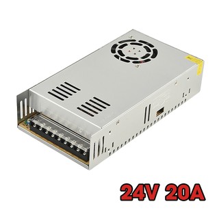 Nguồn 24V-20A, Nguồn Tổ Ong Có Quạt Tản Nhiệt