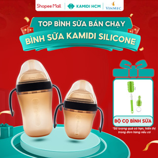 [HCM] Bình Sữa Kamidi - Chất Liệu Silicon Mềm Mại - Dung Tích 150ml/250ml - Bình Sữa Cho Bé Tập Ti