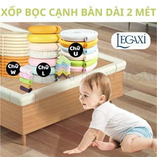 Cuộn Xốp Bọc Cạnh Bàn, Góc Nhọn, Cạnh Tường, Giường, Gầm Cầu Thang Hình Chữ L U W Giữ An Toàn Cho Bé