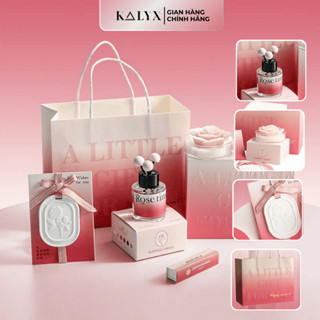 Set Tinh Dầu Thơm, Nến Thơm Và Thẻ Thơm Nước Hoa ROSE STORY, Set quà tặng FULLBOX kèm túi quà và thiệp