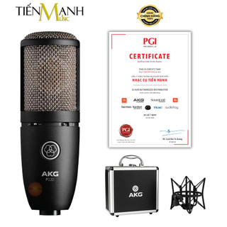 [Chính Hãng] AKG P220 Micro Vocal Condenser Thu Âm Phòng Studio, Mic Biểu Diễn Microphone Cardioid