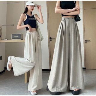 Quần ống rộng dáng váy big size cạp chun phía sau chất nhẹ mát mẫu mới mùa hè 2025 xanh hồng ghi nâu be đen (QD96)