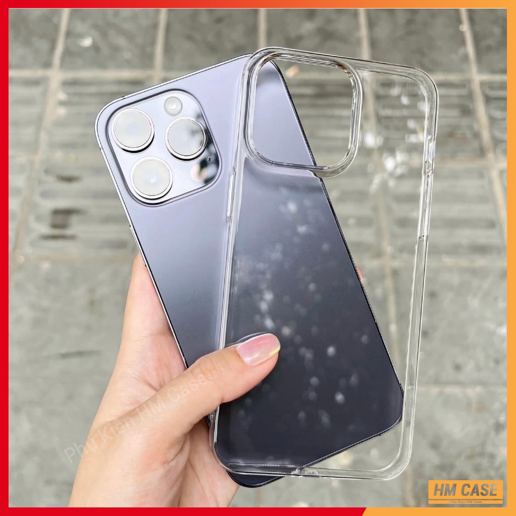 Ốp Lưng Cứng Trong Suốt Cho iPhone 18 Pro Max 17 Air 16 Pro Max 17e 16e 15 14 13 12 11 Xs Max XR 7 8 Mini SE2 SE3