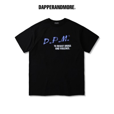 Áo Thun Unisex DAPPERANDMORE "COUNTERACT T-SHIRT" Form Rộng Oversize 100% Cotton 250GSM - Đen