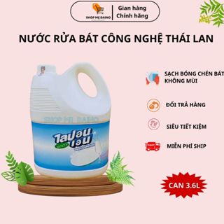 Nước rửa chén bát Thái Lan Can 3.6Kg diệt khuẩn 99,9%, sạch và tiết kiệm nước - shop mẹ Daino