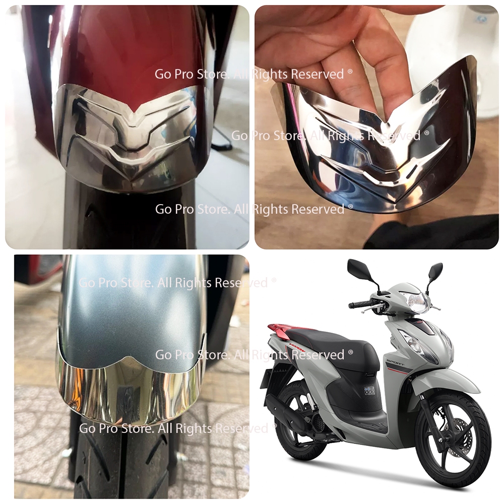 Bộ Ốp Mỏ & Đuôi Dè VISION 2025 INOX MẪU D5159