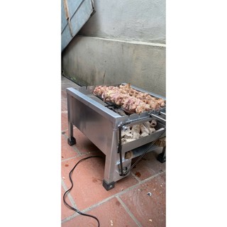  Bếp nướng than hoa chạy bằng MÔ TƠ bánh răng to quay đầy đủ kích thước kiểu dáng phù hơp cho mọi gia đình và nhà hàng 
