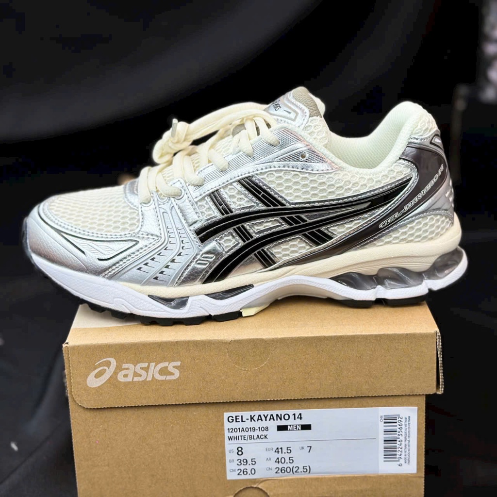 Giày ASICS Gel Kayano 14 ‘Cream Black’ Đế Cao Êm Nhẹ.