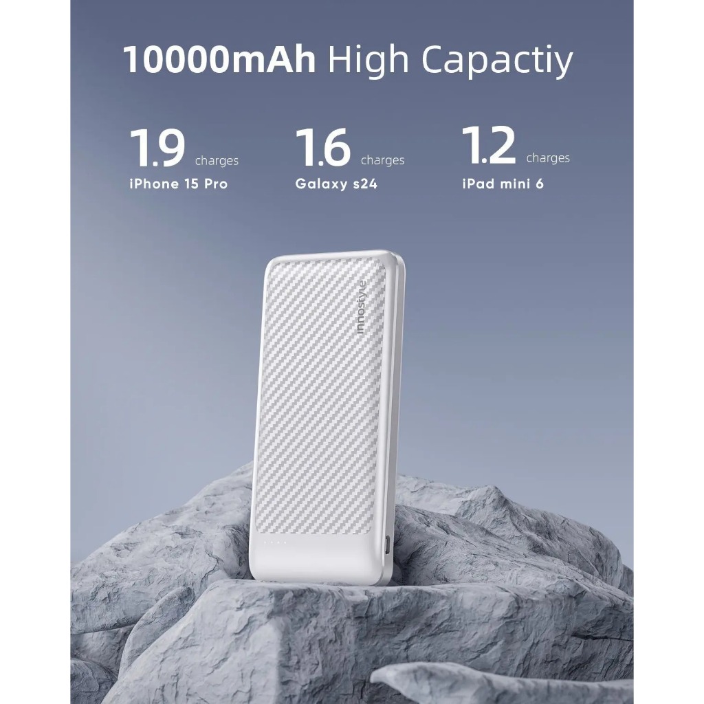 Pin dự phòng Innostyle Powersmart+ PD dung lượng 10000 mAh output 1C2A - Công suất 20W, chính hãng | BigBuy360 - bigbuy360.vn