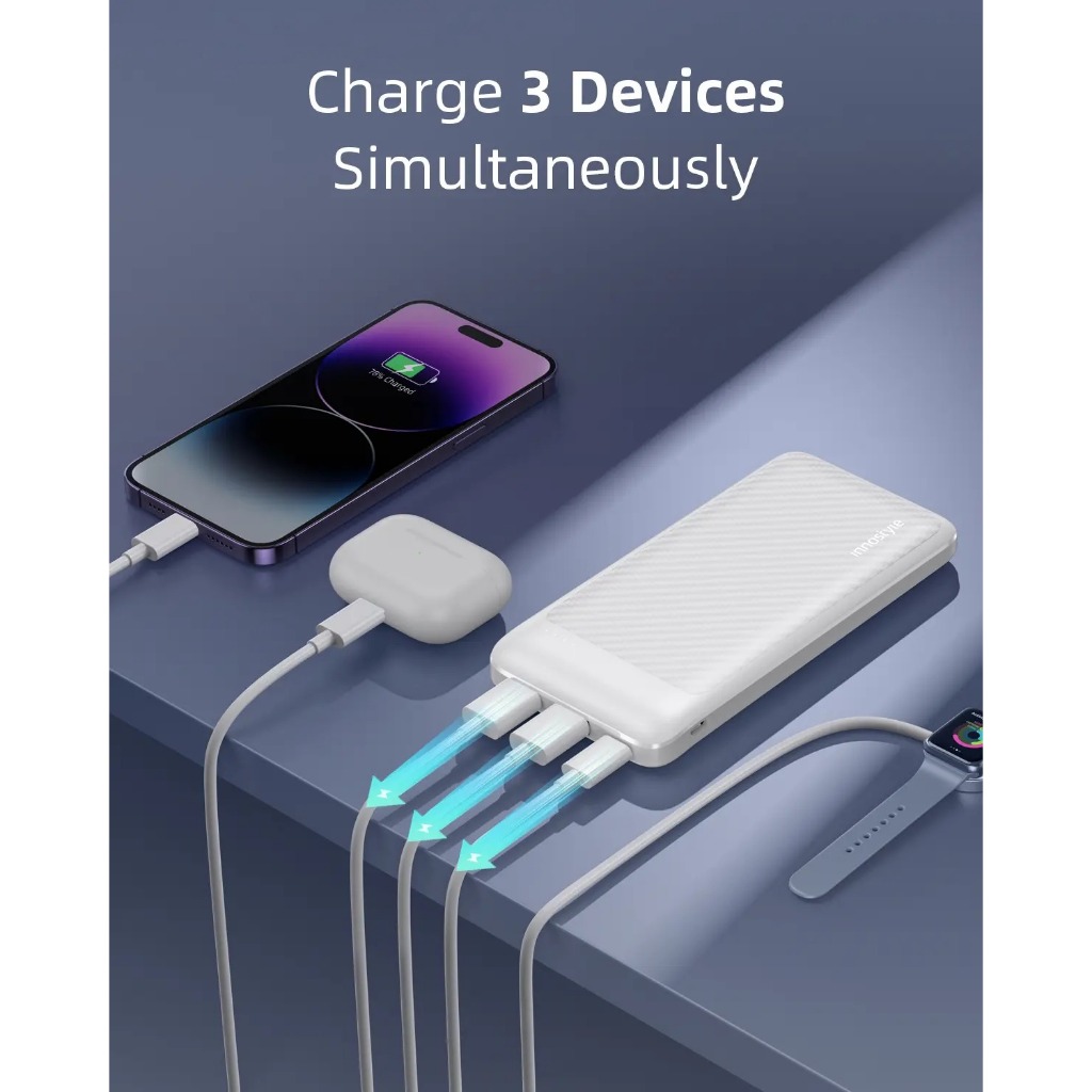 Pin dự phòng Innostyle Powersmart+ PD dung lượng 10000 mAh output 1C2A - Công suất 20W, chính hãng | BigBuy360 - bigbuy360.vn