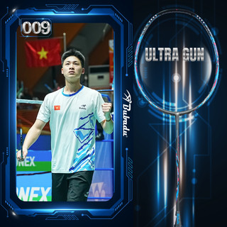   CHÍNH HÃNG BUBADU  VỢT CẦU LÔNG BUBADU ULTRA GUN 009  siêu phẩm công TẶNG CUỐN CÁN CƯỚC  TÚI VỢT NHỎ B Sport 