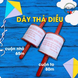  Dây diều cuộn dây thả diều bền chắc HOA GẠO  80m dây dù trò chơi cho bé diều thả ngoài trời 