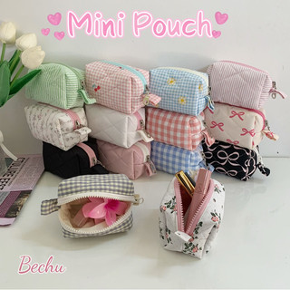  Mini pouch chần bông đựng son mỹ phẩm nhỏ gọn bỏ túi 